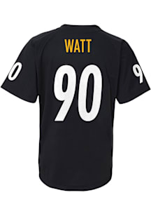 TJ Watt Pittsburgh Steelers Youth Black NN V-Neck Player Tee