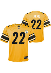 Najee Harris Pittsburgh Steelers Youth Gold Nike Inverted Football Jersey
