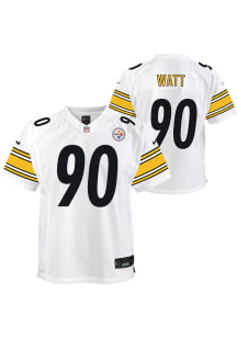 TJ Watt Pittsburgh Steelers Youth White Nike Away Football Jersey