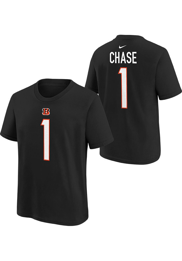 Nike Youth Cincinnati Bengals Logo Black Cotton T-Shirt