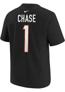 Ja'Marr Chase Cincinnati Bengals Youth Black NN Nike Player Tee