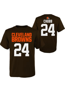Nick Chubb  Cleveland Browns Boys Orange Mainliner NN Short Sleeve T-Shirt