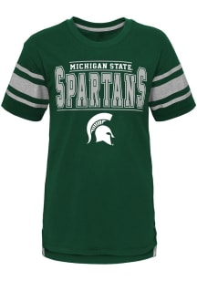 Michigan State Spartans Youth Green Huddle Up Short Sleeve Fashion T-Shirt