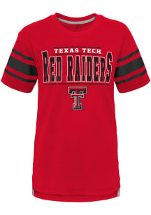 Texas Tech Red Raiders Youth Red Huddle Up Short Sleeve Fashion T-Shirt