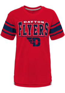 Dayton Flyers Youth Navy Blue Huddle Up Short Sleeve Fashion T-Shirt