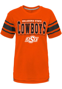 Oklahoma State Cowboys Youth Orange Huddle Up Short Sleeve Fashion T-Shirt