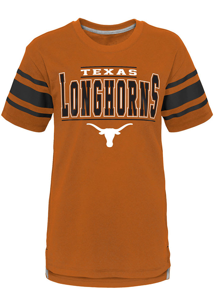 Texas Longhorns Boys Burnt Orange Huddle Up Short Sleeve Fashion Tee