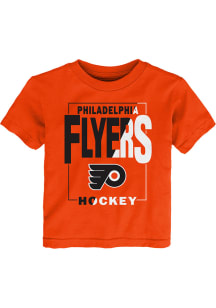 Philadelphia Flyers Toddler Orange Coin Toss Short Sleeve T-Shirt