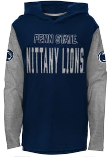 Penn State Nittany Lions Youth Navy Blue Heritage Hooded Long Sleeve T-Shirt