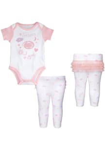 Penn State Nittany Lions Infant Girls Pink Spreading Love Set Top and Bottom