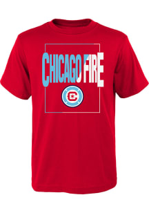 Chicago Fire Youth Red Coin Toss Short Sleeve T-Shirt