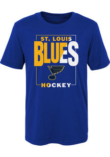 St Louis Blues Boys Blue Coin Toss Short Sleeve T-Shirt