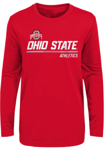 Ohio State Buckeyes Youth Red Engaged Long Sleeve T-Shirt