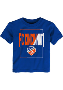 FC Cincinnati Toddler Blue Coin Toss Short Sleeve T-Shirt
