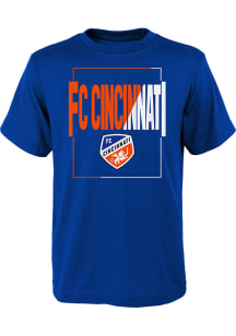 FC Cincinnati Youth Blue Coin Toss Short Sleeve T-Shirt