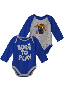 Kentucky Wildcats Baby Blue Born To Play LS 2PK One Piece