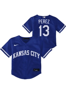Salvador Perez  Kansas City Royals Toddler Blue Alt 3 Replica Jersey