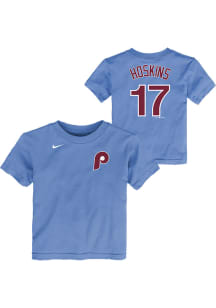 Rhys Hoskins Philadelphia Phillies Toddler Light Blue NN Short Sleeve Player T Shirt