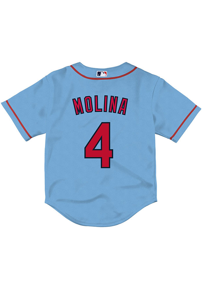 St Louis Cardinals Yadier Molina Toddler Alt 3 Replica Light Blue Baseball  Jersey