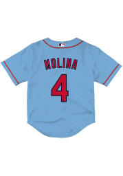 Yadier Molina St Louis Cardinals Toddler Light Blue Alt 3 Replica Jersey