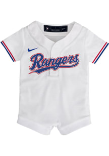 Nike Texas Rangers Baby White Home Replica Romper Jersey Baseball Jersey