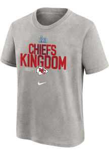 Nike Kansas City Chiefs Youth Grey 2022 Super Bowl Champs Local Pack Short Sleeve T-Shirt