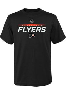 Philadelphia Flyers Youth Black Apro Prime Short Sleeve T-Shirt
