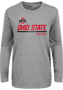 Ohio State Buckeyes Youth Grey Engaged Long Sleeve T-Shirt