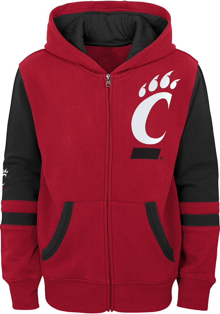 Cincinnati Bearcats Baby Stadium Long Sleeve Full Zip Sweatshirt - Red