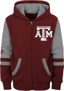 Texas A&amp;M Aggies Toddler Stadium Long Sleeve Full Zip Sweatshirt - Maroon