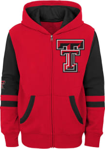 Texas Tech Red Raiders Toddler Stadium Long Sleeve Full Zip Sweatshirt - Red