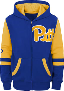 Pitt Panthers Toddler Stadium Long Sleeve Full Zip Sweatshirt - Blue
