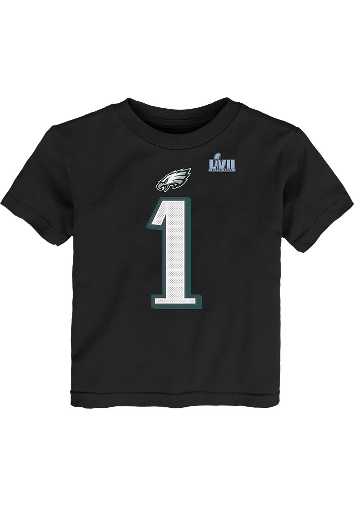 Jalen Hurts Eagles Toddler NN 2022 Super Bowl Bound Short Sleeve Player T  Shirt