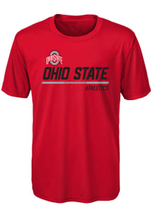 Ohio State Buckeyes Youth Red Engaged Short Sleeve T-Shirt
