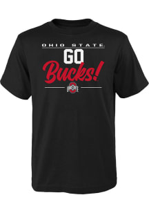 Ohio State Buckeyes Youth Black Institutions Slogan Short Sleeve T-Shirt
