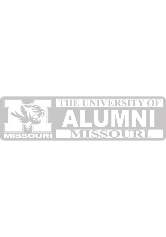 Missouri Tigers 3x10 Full Name Alumni Auto Decal - White