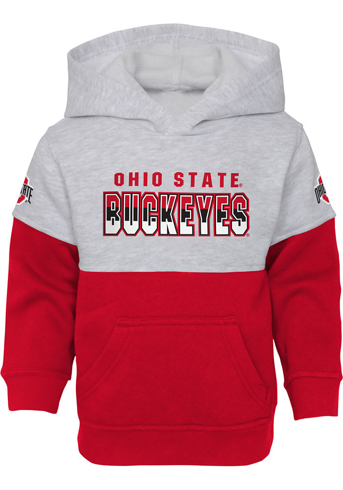 Ohio State Buckeyes Boys Red Playmaker Hood Set Sweatpants