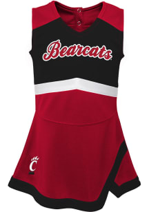 Cincinnati Bearcats Toddler Girls Red Captain Dress Sets Cheer Dress