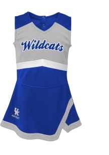 Kentucky Wildcats Toddler Girls Blue Captain Dress Sets Cheer Dress