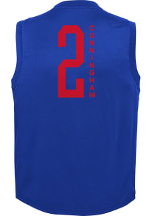 Cade Cunningham  Outer Stuff Detroit Pistons Youth Primary N and N Blue Basketball Jersey