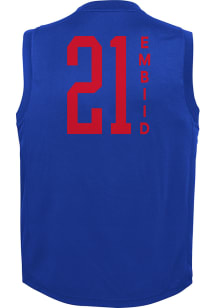 Joel Embiid  Outer Stuff Philadelphia 76ers Youth Primary N and N Blue Basketball Jersey