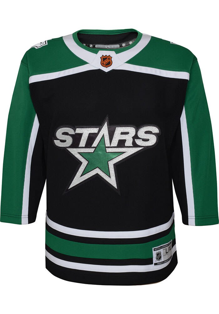 Dallas Stars Boys BLACK Reverse Retro Premier Jersey 133415136
