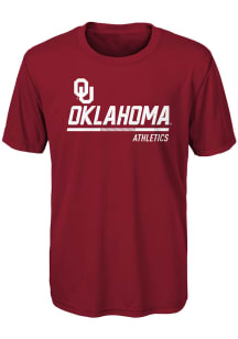 Oklahoma Sooners Youth Cardinal Engaged Short Sleeve T-Shirt