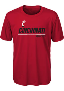 Cincinnati Bearcats Youth Red Engaged Short Sleeve T-Shirt