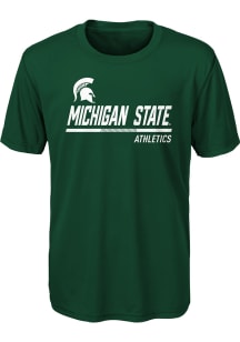 Michigan State Spartans Boys Green Engaged Short Sleeve T-Shirt