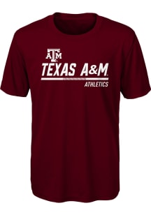 Texas A&amp;M Aggies Boys Maroon Engaged Short Sleeve T-Shirt