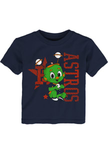 Houston Astros Toddler Navy Blue Baby Mascot Short Sleeve T-Shirt