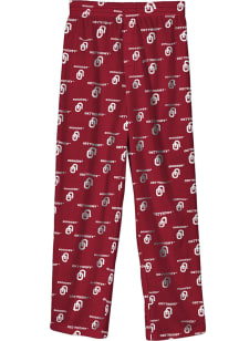 Oklahoma Sooners Toddler Red All Over Logo Loungewear Sleep Pants