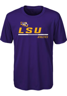 LSU Tigers Boys Purple Engaged Short Sleeve T-Shirt