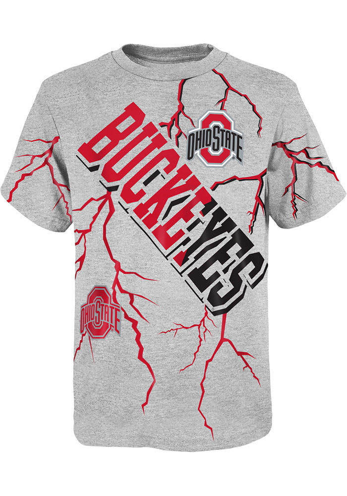 Ohio State Buckeyes Boys Grey Highlights Short Sleeve T-Shirt